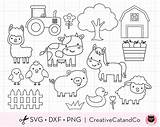 Cow Llama Barn Bauernhof Creativecatandco Umriss Tiere Zoomen sketch template