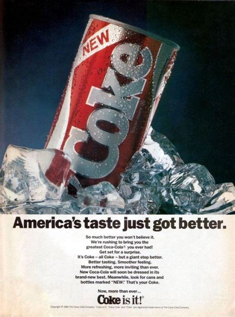 what new coke looked like in 1985 business insider