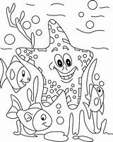 Coloring Pages Ocean Kids Printable Animal Mermaid sketch template