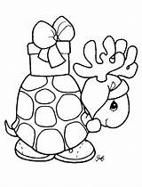 Coloring Pages Animal Christmas Animals Cute Kids sketch template