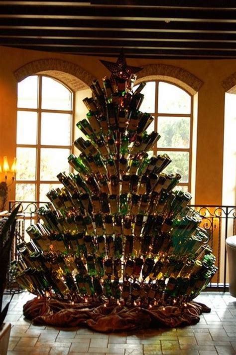 crazy  awesome alternate christmas trees christmas wine