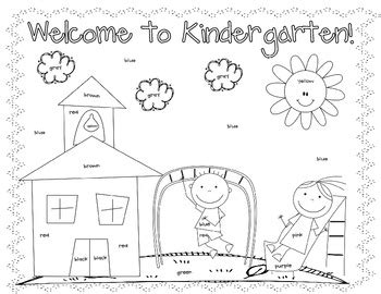 day coloring worksheet kindergarten  christine statzel