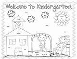Kindergarten Coloring Worksheet First Worksheets Pages School Color Preschool Welcome Colors Kids Grade Classroom sketch template