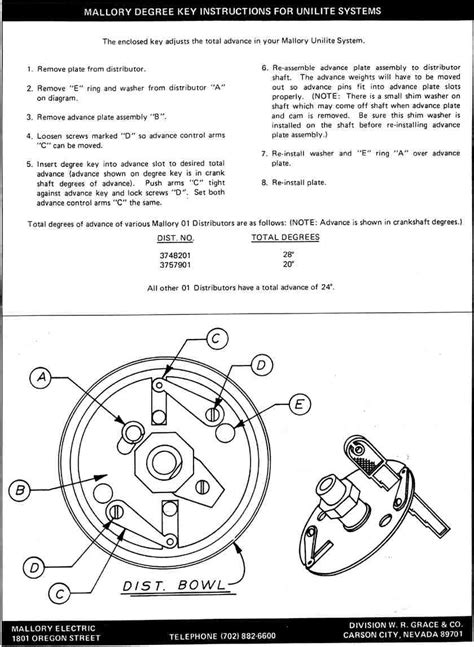 mallory ignition wiring diagram unilite mallory ignition question el camino central forum