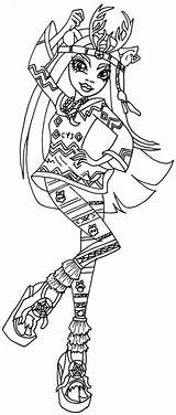Monster High Coloring Pages Isi Dawndancer 1600 sketch template