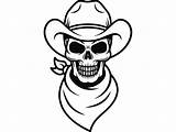 Skull Cowboy Drawing Hat Svg Bull Western Country Rodeo Drawings Rider Draw Vector Scarf Getdrawings Cattle Logo West Herder Riding sketch template