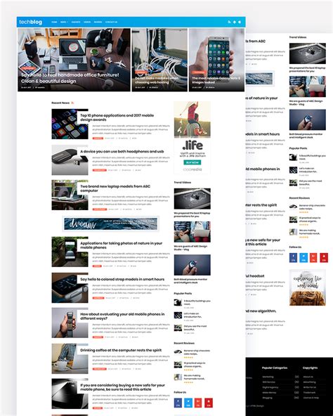 tech blog  tech news blog responsive website template
