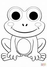 Frog Coloring Cute Pages Cartoon Color Baby Da Colorare Printable Verde Frogs Kids Print Colouring Getdrawings Cappuccetto Colorings Drawing Immagini sketch template