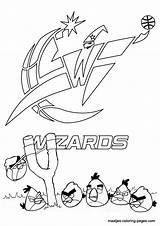 Coloring Pages Washington Wizards Nba Angry Birds Print Browser Window sketch template