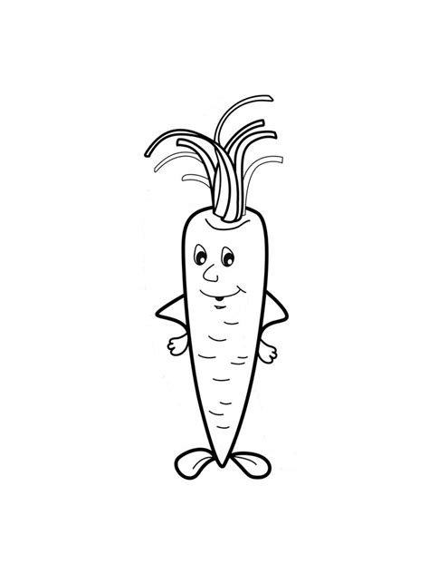 carrot coloring pages