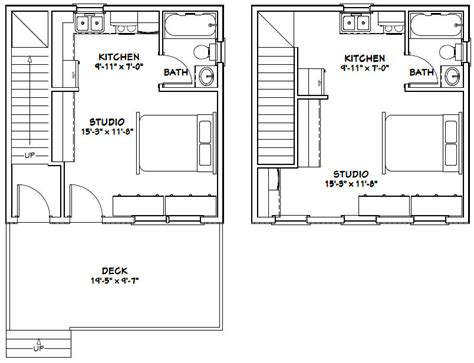 20x20 Duplex 20x20h1 683 Sq Ft Excellent Floor Plans