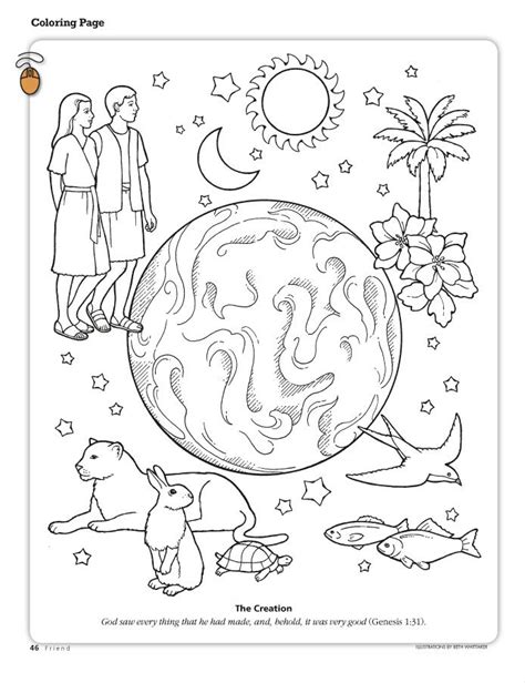 creation  god coloring pages clip art library