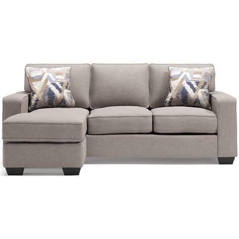 signature design  ashley greaves  contemporary sofa chaise  reversible ottoman