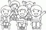 Mewarnai Hitam Kartun Guru Murid Kumpulan Animasi Sketsa Diwarnai Kolase Agustus Lomba Sekolahan Siap Referensi sketch template