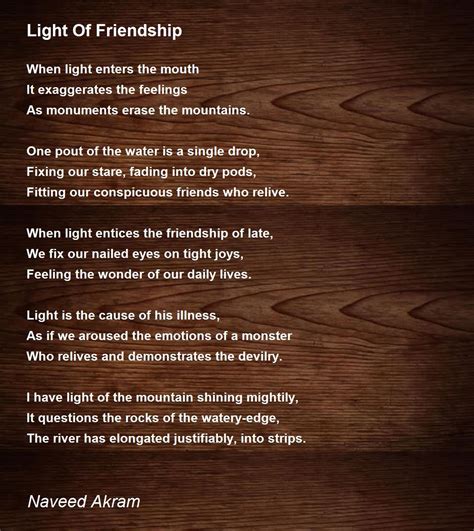 light  friendship light  friendship poem  naveed akram