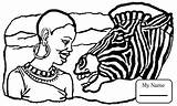 Africa Coloring Pages African Zebra South Lady Culture Countries Printable Getdrawings Online Color Getcolorings sketch template