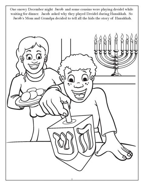 hanukkah kids coloring pages  getcoloringscom  printable
