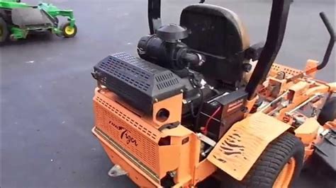scag turf tiger  hp kohler engine  turn lawn mower youtube