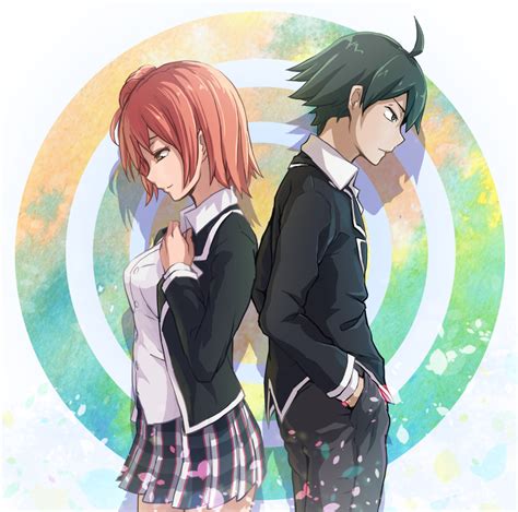 yuigahama yui and hikigaya hachiman anime romance romance anime list