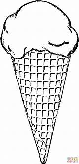 Coloring Pages Ice Cream Drawing Printable Paper sketch template
