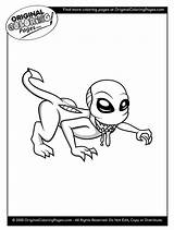 Coloring Pages Aliens Space sketch template