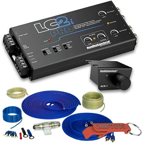 audiocontrol lci pro  channel  output converter   ga  complete amp wiring kit