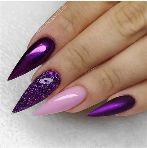 pretty purple nails  glossychic