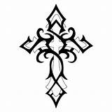 Cross Tribal Tattoos Clipart Clipartbest sketch template