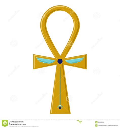 Religious Sign Of The Ancient Egyptian Cross Ankh A