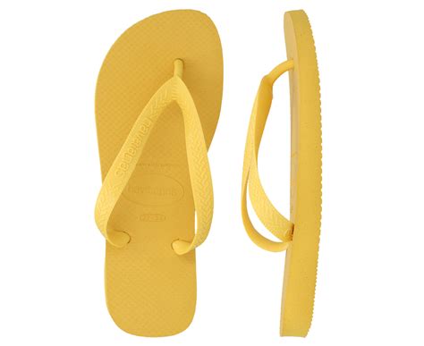 havaianas unisex top thongs yellow au