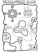 Tesoro Pirata Mapas Piratas Coloringhome Colorear Schatzkarte Schatkaart Kleurplaat Piraten sketch template