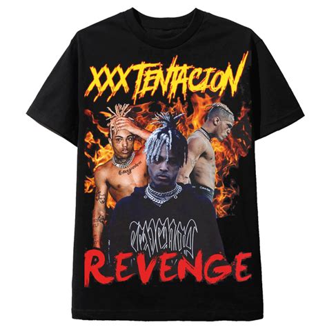 vintage tee t shirt noir xxxtentacion revenge magic custom