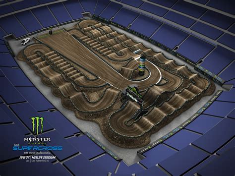2019 Monster Energy Supercross Track Maps