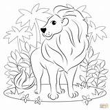 Coloring Lion Pages sketch template