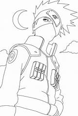 Kakashi Coloring Pages Hatake Getcolorings Color Print Moonlight Printable sketch template