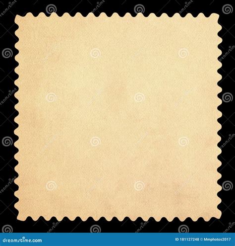 blank postage stamp isolated stock illustration illustration