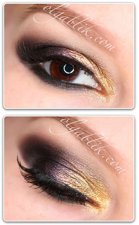 Golden Smokey Eye Makeup Step By Step Tutorial Olga B