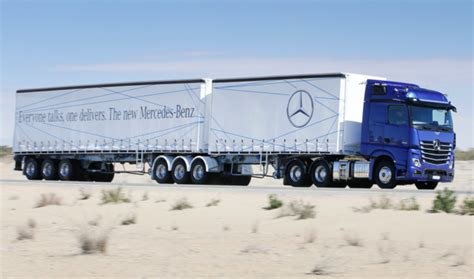 mercedes benz trucks launches level  automation programme  local roads transporttalk truck