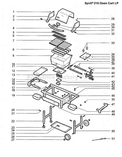 weber spirit parts diagram wiring