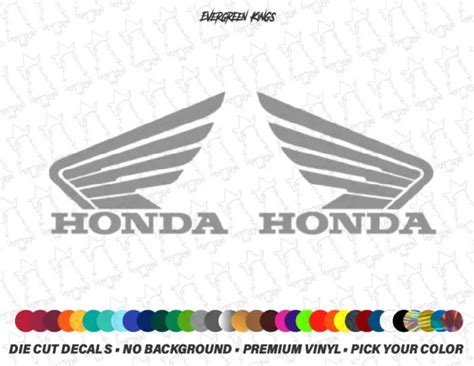 honda racing wings decals stickers  sticker set cars atvs mx motocross racing  picclick