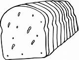 Bread Coloring Pages Loaf Colouring Clipart Drawing Kids Grain Printable Template Bag Clipartmag Popular sketch template