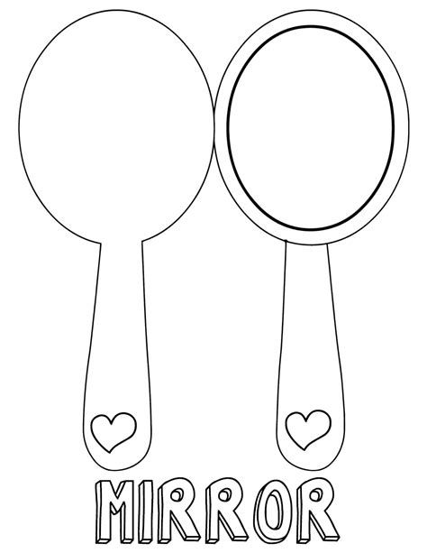 mirror coloring pages coloring pages    print
