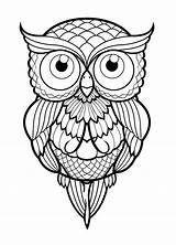 Mandalas Paintingvalley Owls sketch template
