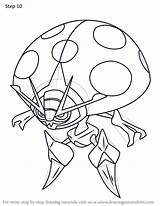 Pokemon Orbeetle Vespiquen Drawingtutorials101 sketch template