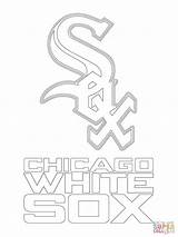 Sox Coloring Chicago Logo Pages Mlb Baseball Cubs Printable Drawing Royals Red Jackie Robinson Texans Sport Kansas City Color Dodgers sketch template