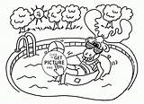 Pool Coloring Pages Summer Designlooter Moose Printables Happy Kids 2080 16kb sketch template