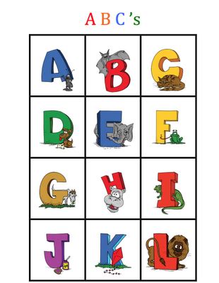 toddlerpreschooler tasks   freebie abc bingo  preschool