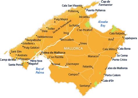 mallorca island map