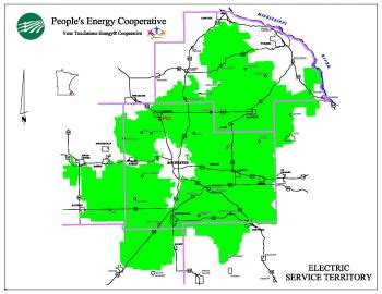 service territory peoples energy cooperative