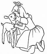 Lamb Little Mary Had Coloring Pages Talking She Her Color Getdrawings Print Shepherds Running Away Form Getcolorings sketch template